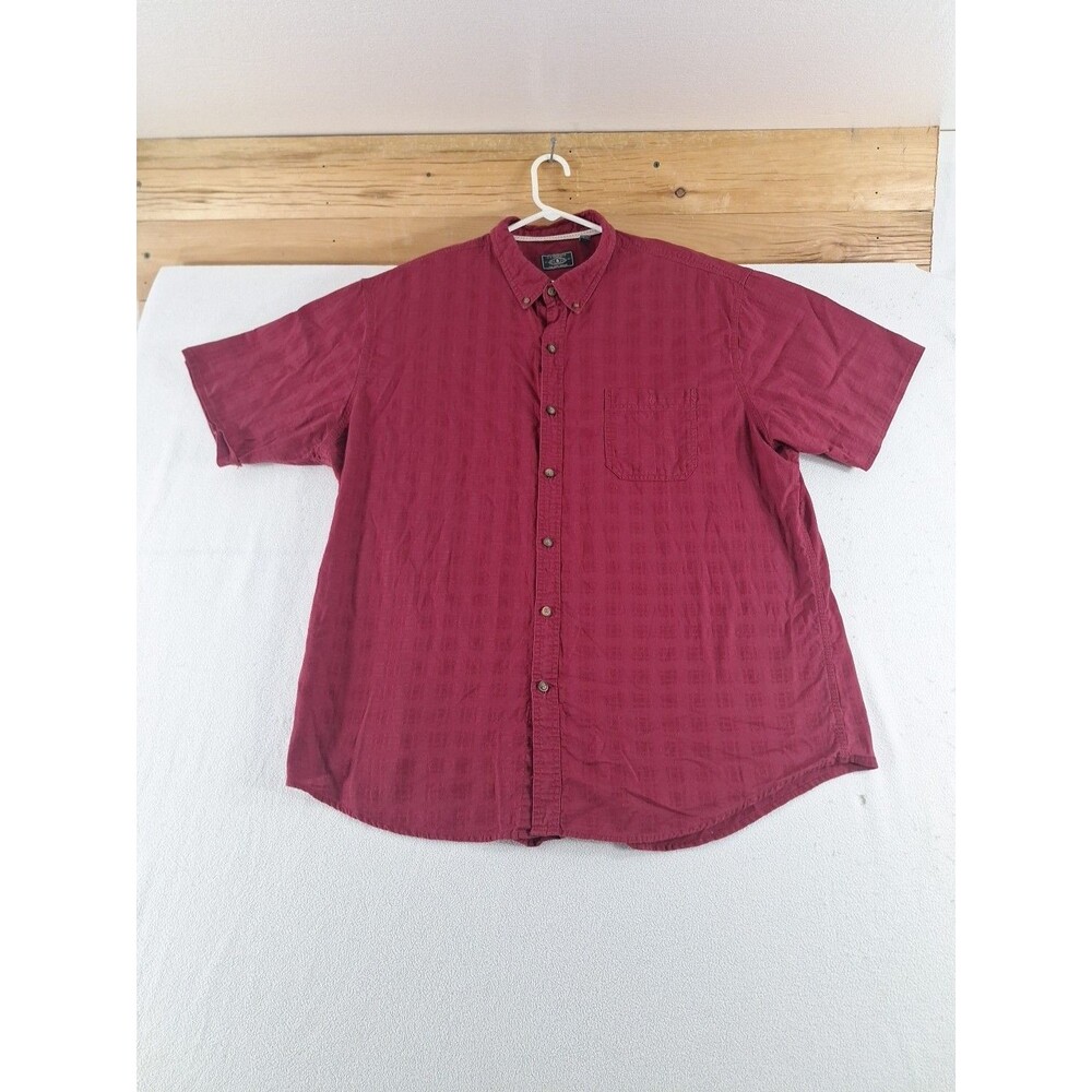 Bass Button Up Short Sleeve Shirt Mens